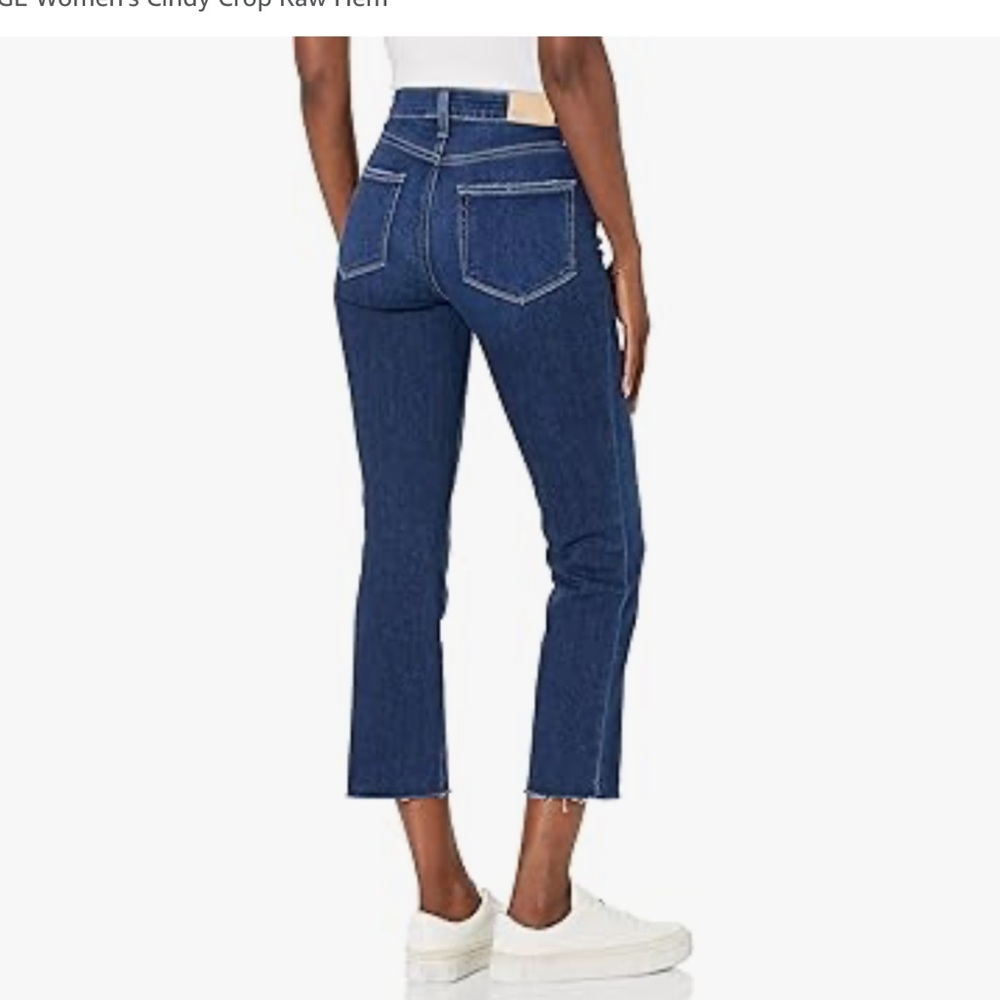 Paige Cindy High-Rise Straight Leg Jeans Dark Wash- 29 - Picture 2 of 6